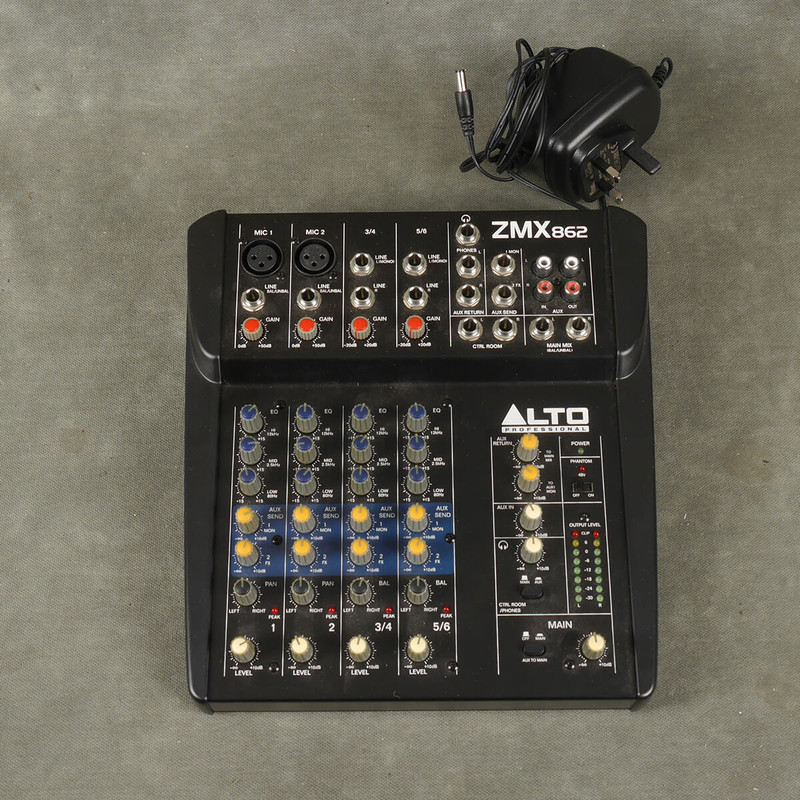 Alto ZMX 862 Small Format Mixer & PSU - 2nd Hand