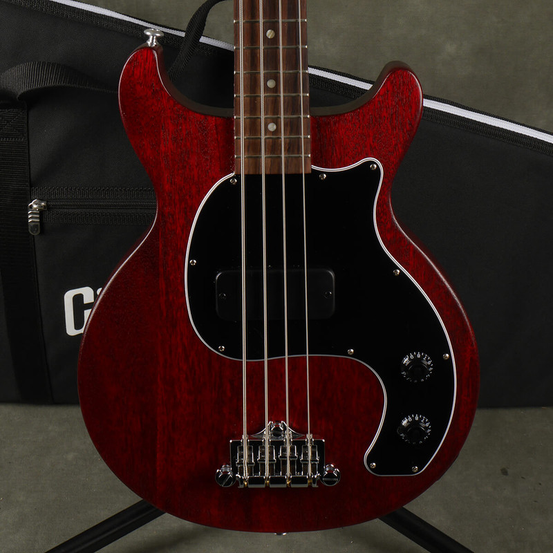 Gibson Les Paul Junior Tribute DC Bass - Worn Cherry w/Gig Bag - 2nd Hand (112356)