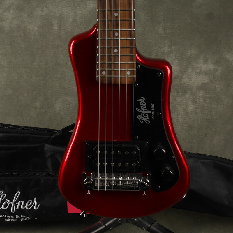 Hofner Shorty - Metallic Red w/Gig Bag - 2nd Hand