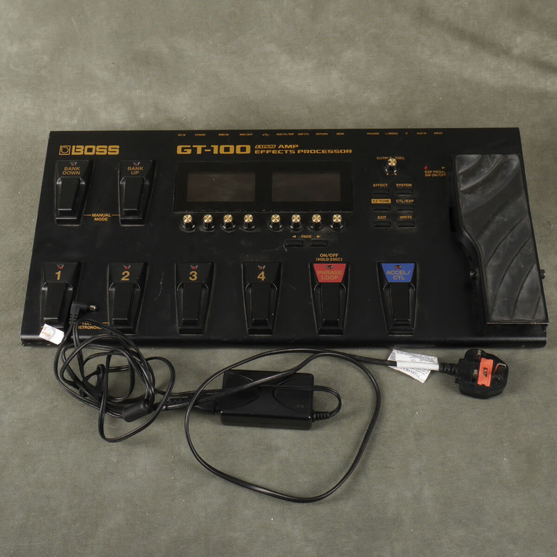 Boss GT-100 Guitar FX Processor & PSU - 2nd Hand
