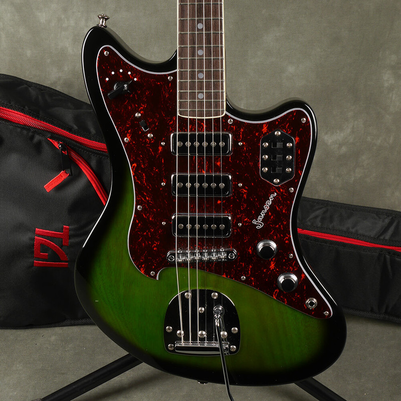 Jansen Jazzman Green Burst Reissue w/Gig Bag - 2nd Hand