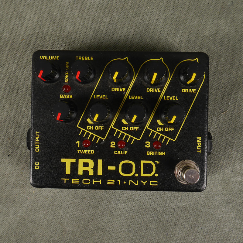 Tech 21 TRI-OD Overdrive & Amp Sim FX Pedal - 2nd Hand