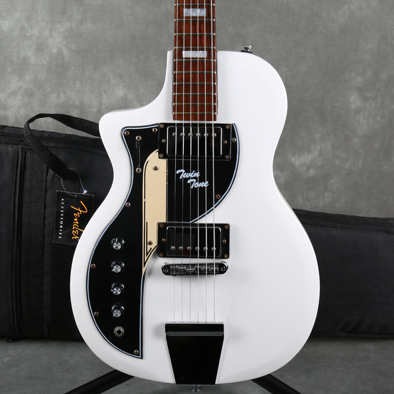 Airline Twin Tone - Left Handed - White w/Gig Bag - 2nd Hand