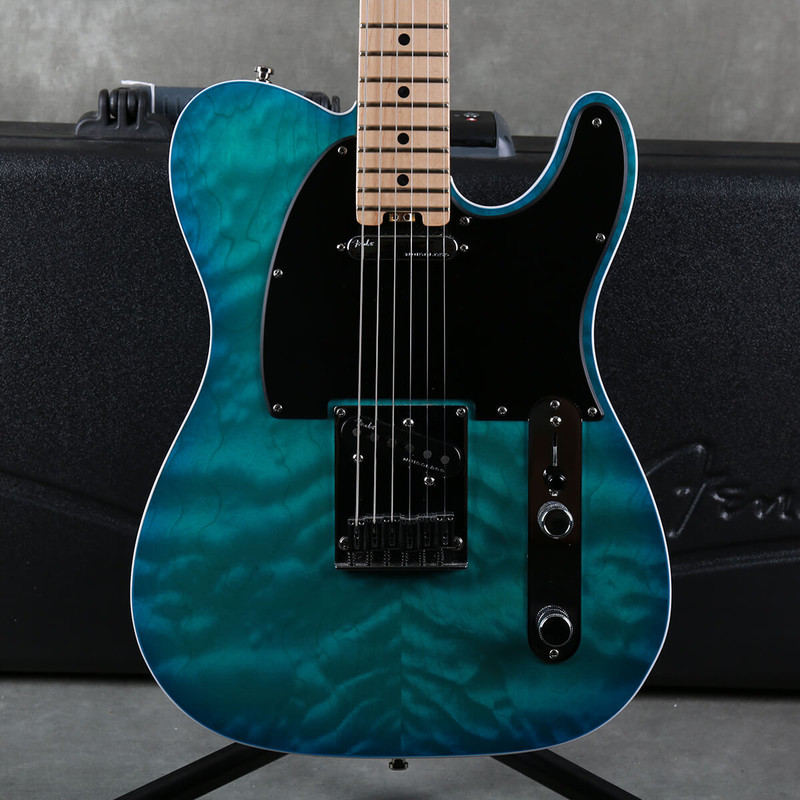 Fender Ltd Ed American Elite Telecaster QMT - Aquamarine w/Hard Case - 2nd Hand