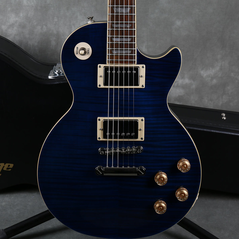 Epiphone Les Paul 1960 Tribute Plus - Midnight Sapphire w/Hard Case - 2nd Hand