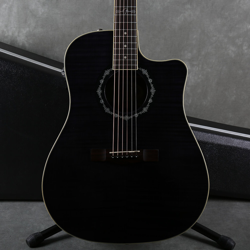 Fender T-Bucket 300CE Electro-Acoustic Guitar - Trans Black w/Case - 2nd Hand Fender T-Bucket 300CE Electro-Acoustic Guitar - Trans Black w/Case - 2nd Hand