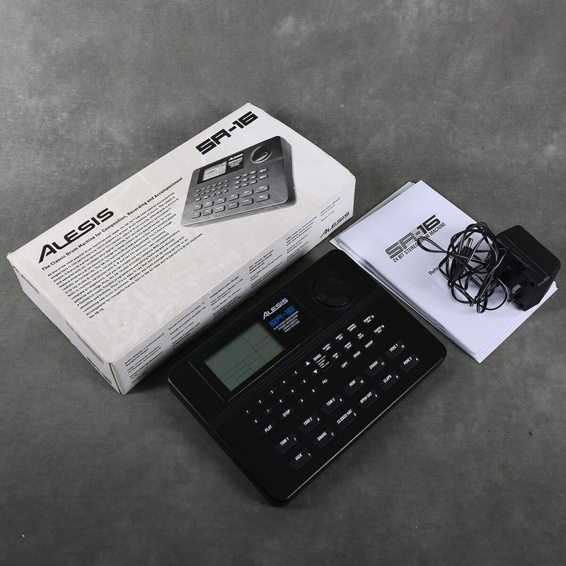 Alesis SR-16 Drum Machine w/Box & PSU - 2nd Hand