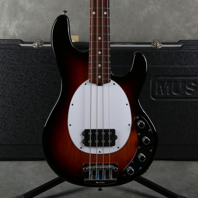 MusicMan 2018 Stingray 4H Bass Guitar - Rosewood - Sunburst w/Case - 2nd Hand