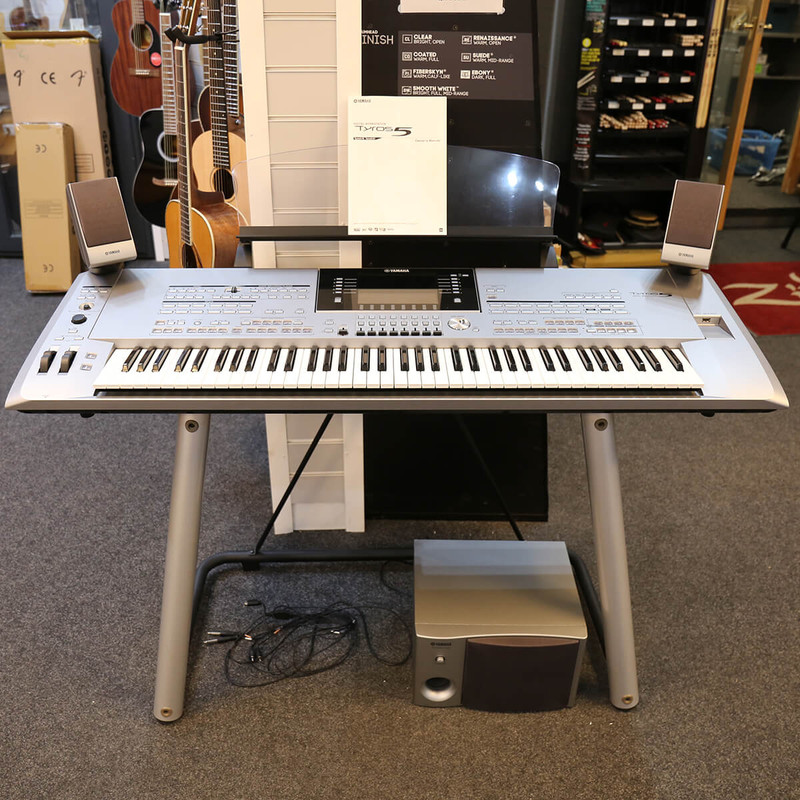Yamaha Tyros 5 Arranger Keyboard w/Stand & Speakers - 2nd Hand