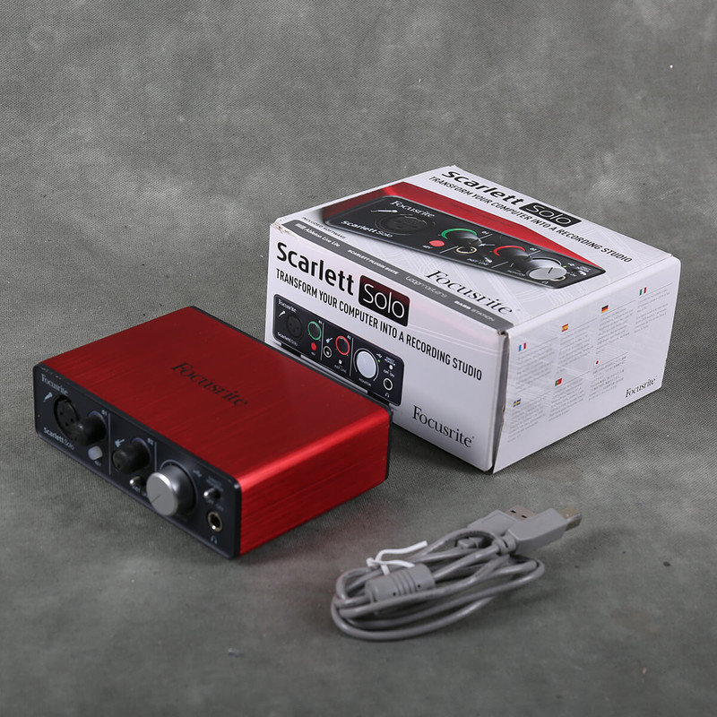 Focusrite Scarlett Solo Audio Interface w/Box - 2nd Hand (115578)