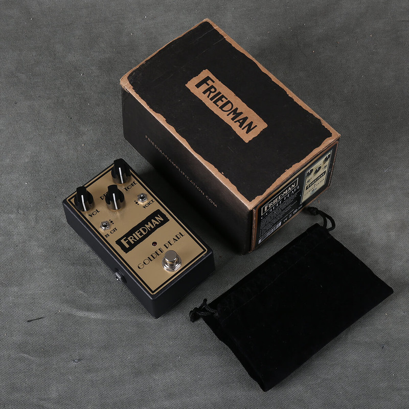 Friedman Golden Pearl Overdrive FX Pedal w/Box - 2nd Hand