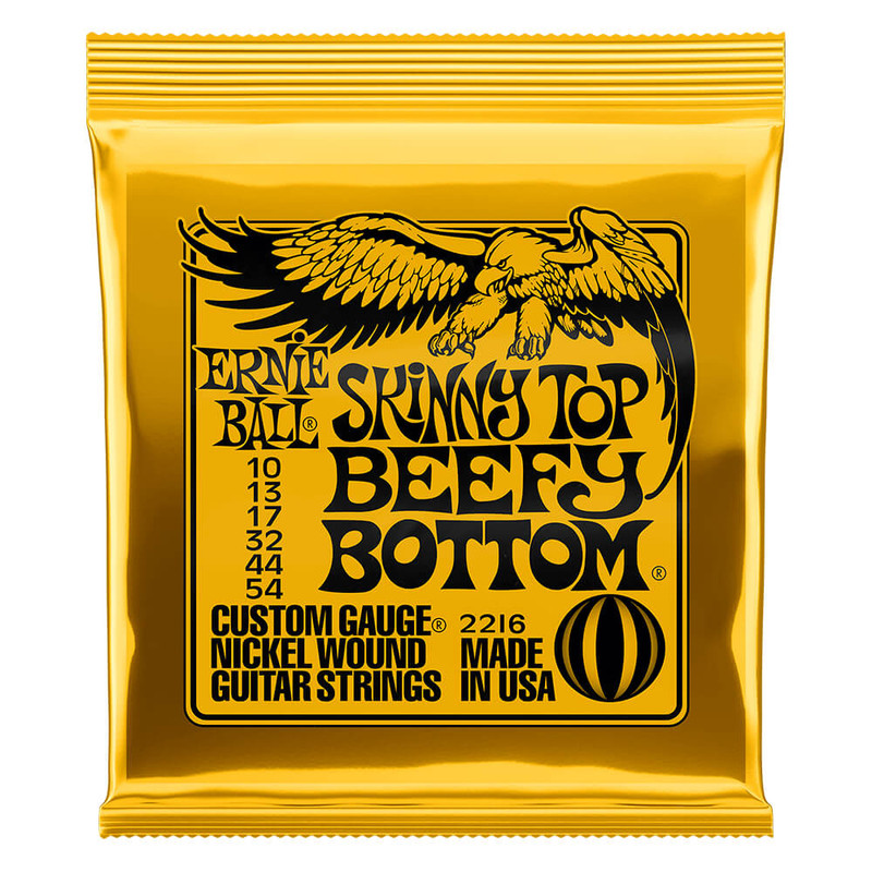 Ernie Ball Skinny Top Beefy Bottom Slinky Nickel Wound Guitar Strings, 10-54