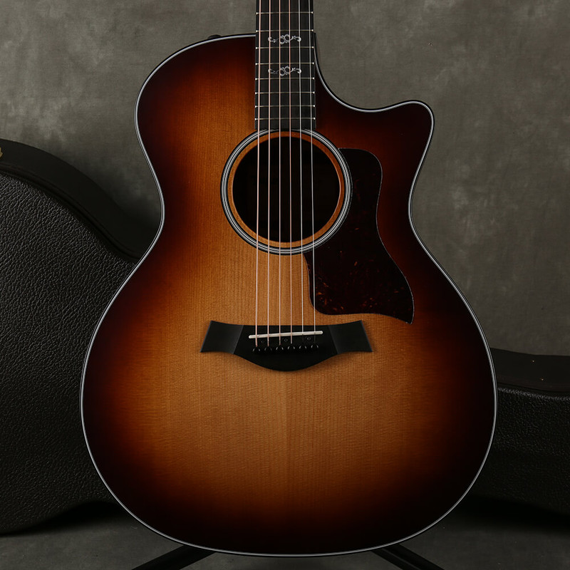 Taylor 314ce Limited Edition V-Class Quilted Sapele - Sunburst w/Case - 2nd Hand