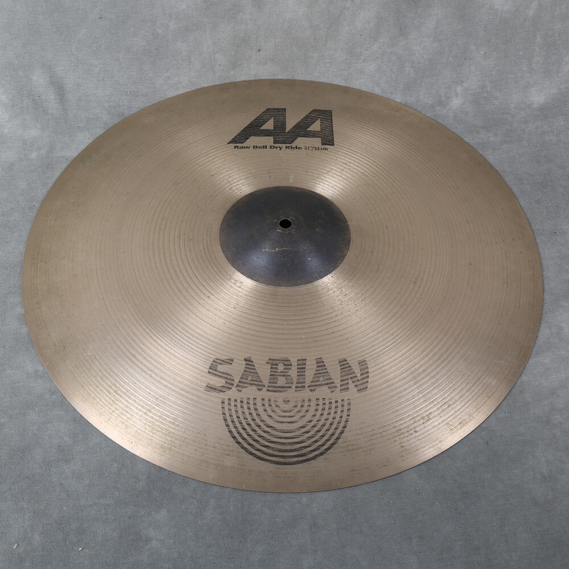 Sabian AA 21" Raw Bell Dry Ride Cymbal - 2nd Hand