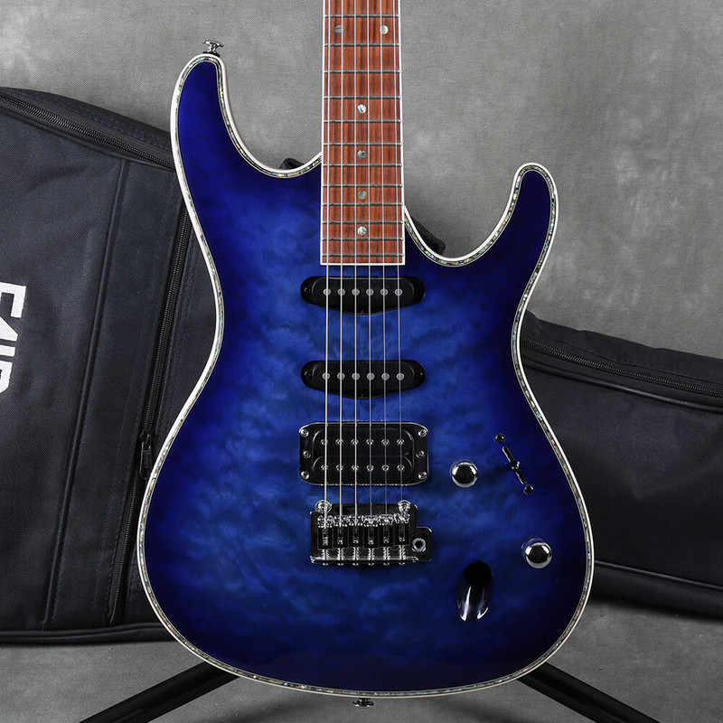 Ibanez SA360QM - Sapphire Blue Burst - Gig Bag - 2nd Hand