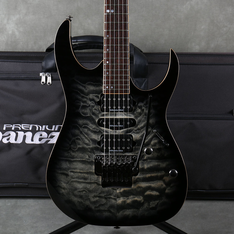 Ibanez RG970WQMZ - Black Ice Burst - 2nd Hand - Hard Case - 2nd Hand