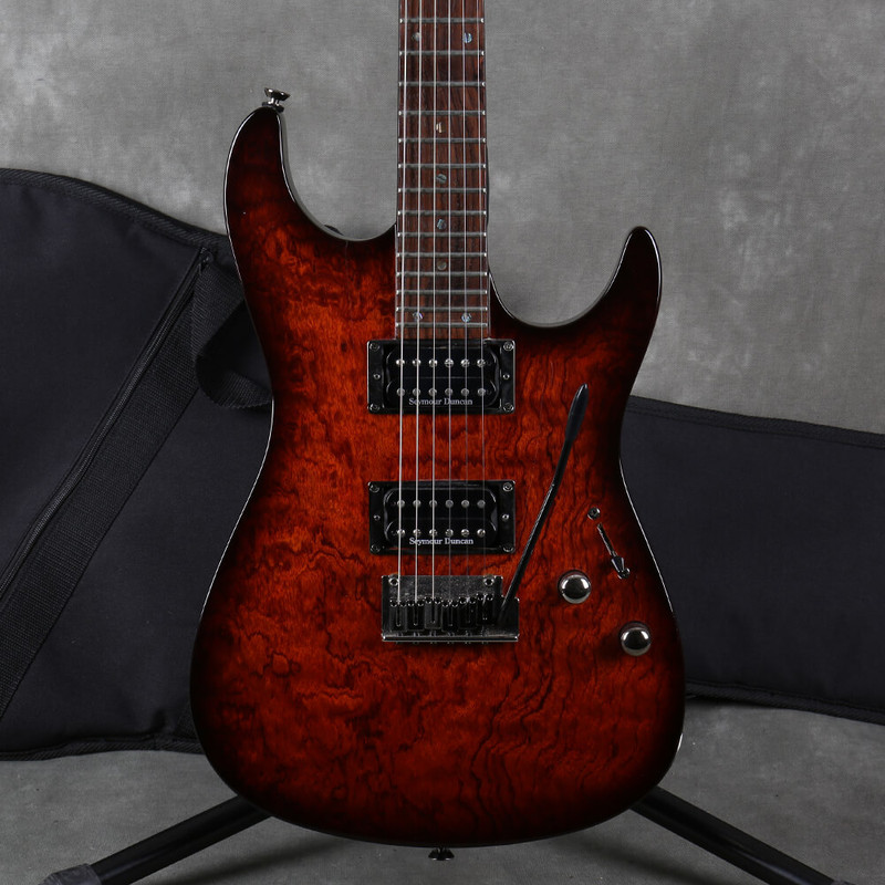 Fender Showmaster QBT HH - Quilted Bubinga - Gig Bag - 2nd Hand - Used