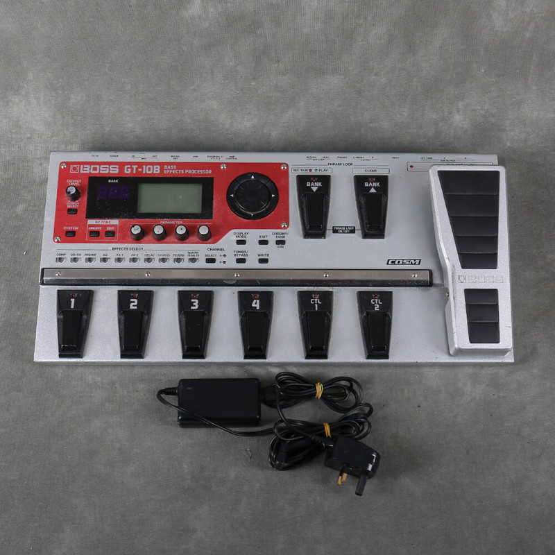 Boss GT-10B Bass Effects Processer with PSU - 2nd Hand - Used