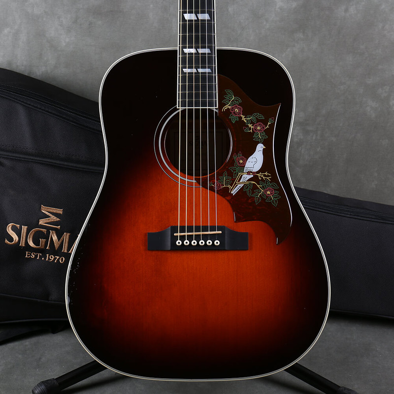 Sigma SG Series DA-SG7 Electro-Acoustic - Dark Vintage Sunburst - Bag - 2nd Hand