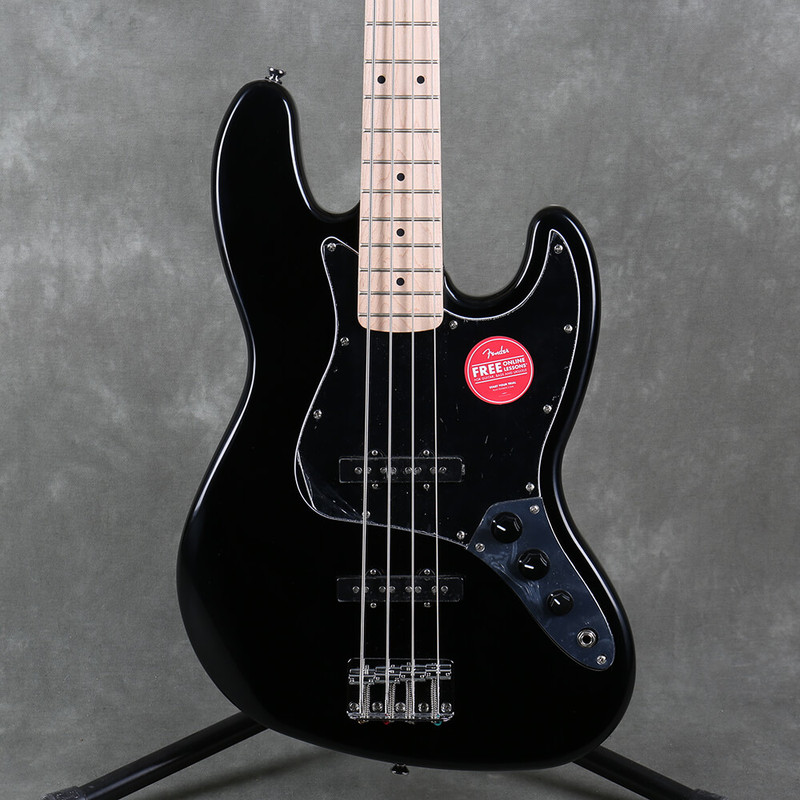Squier Affinity Series Jazz Bass, Maple - Black - Ex Demo