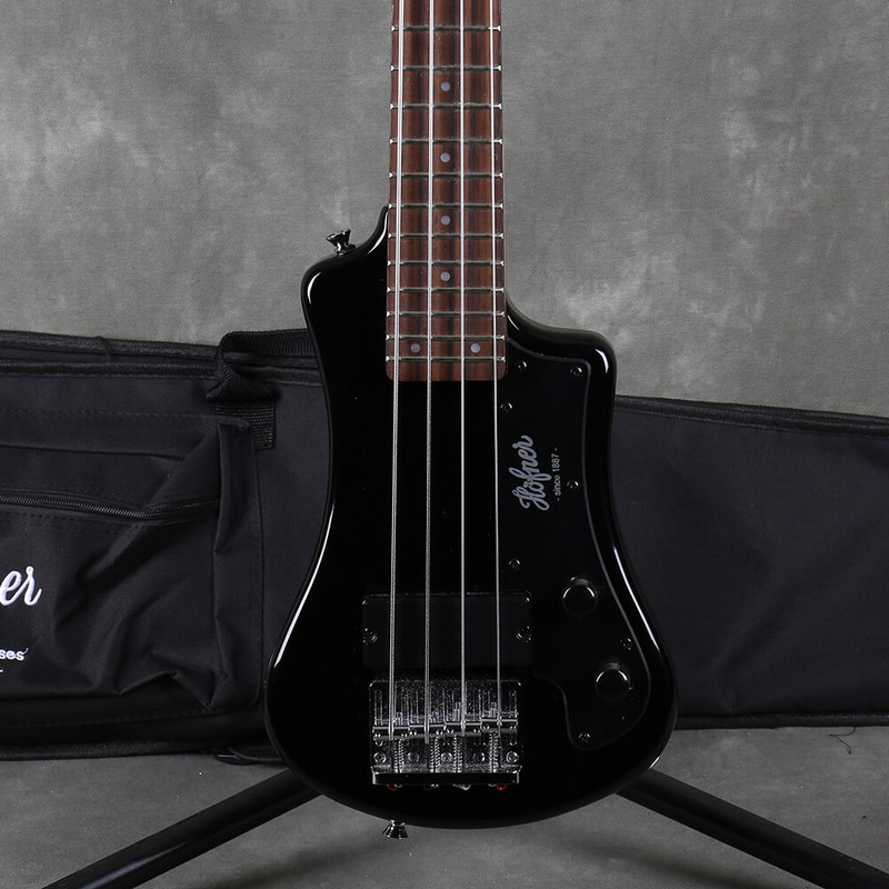 Hofner HCT Shorty Bass - Black - Gig Bag - 2nd Hand