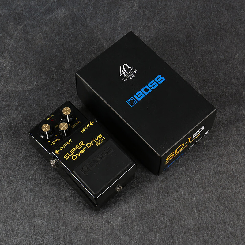 Boss SD-1-4A 40th Anniversary Super Overdrive Pedal - Boxed - 2nd Hand