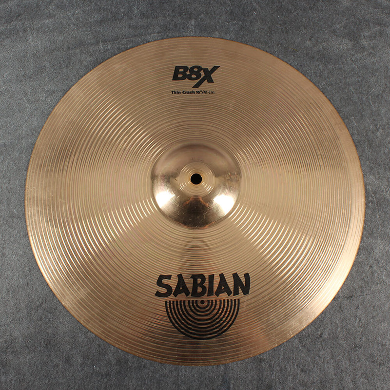 Sabian B8X 16" Thin Crash Cymbal - 2nd Hand