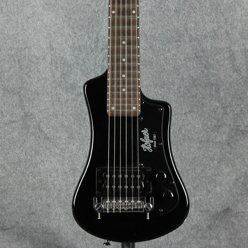 Hofner Shorty Guitar - Black - Gig Bag - 2nd Hand