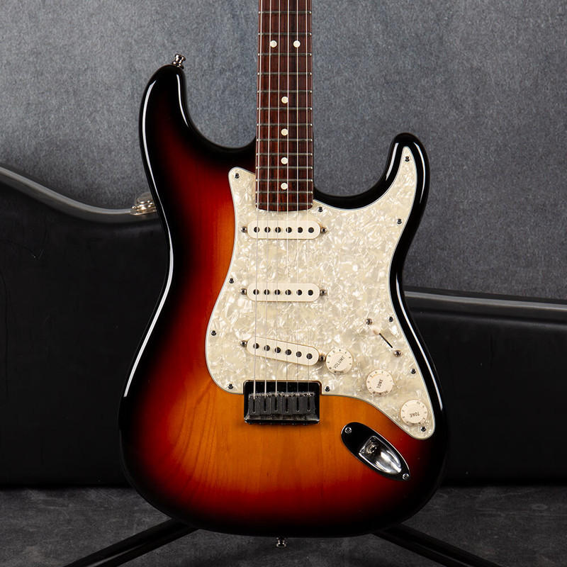 Fender American Standard Stratocaster Hardtail 3-Tone Sunburst - Case - 2nd Hand
