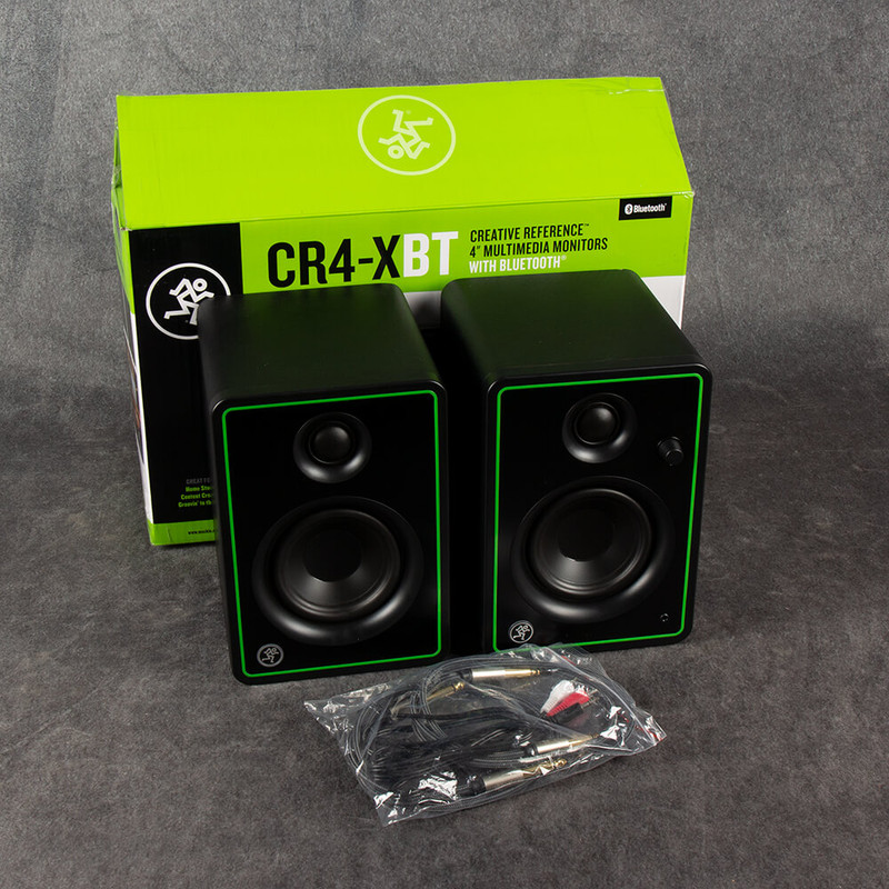 Mackie CR4-XBT 4" Powered Monitor Pair with Bluetooth - Boxed - 2nd Hand
