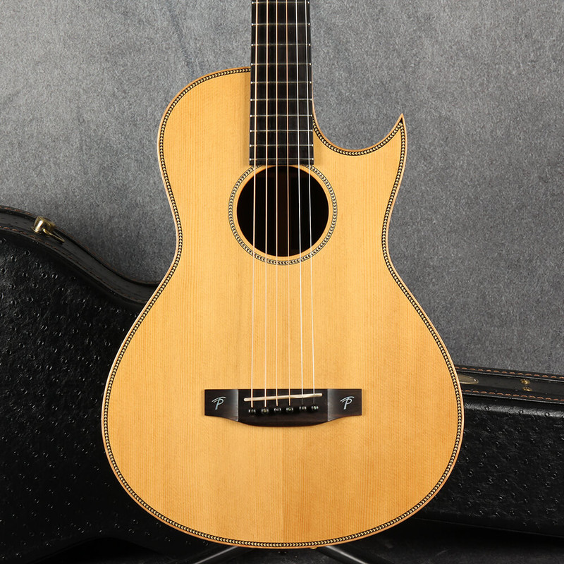Terry Pack PLRS Parlour Guitar - Natural - Hard Case - 2nd Hand