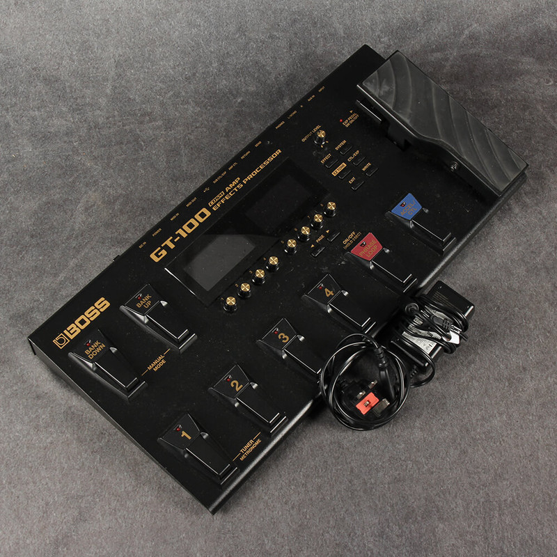 Boss GT-100 COSM Amp Effects Processor with PSU - 2nd Hand Boss GT-100 COSM Amp Effects Processor with PSU - 2nd Hand