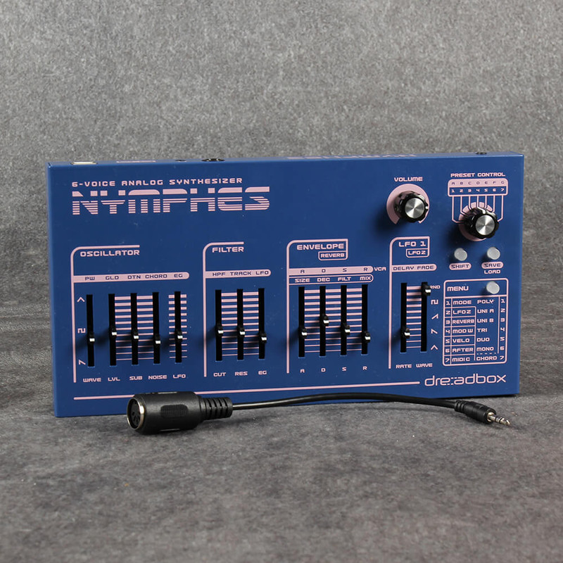 Dreadbox Nymphes 6-Voice Analog Synthesiser - 2nd Hand Dreadbox Nymphes 6-Voice Analog Synthesiser - 2nd Hand