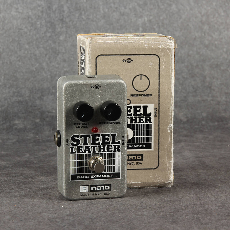 Electro Harmonix Nano Steel Leather Bass Expander - Boxed - 2nd Hand Electro Harmonix Nano Steel Leather Bass Expander - Boxed - 2nd Hand