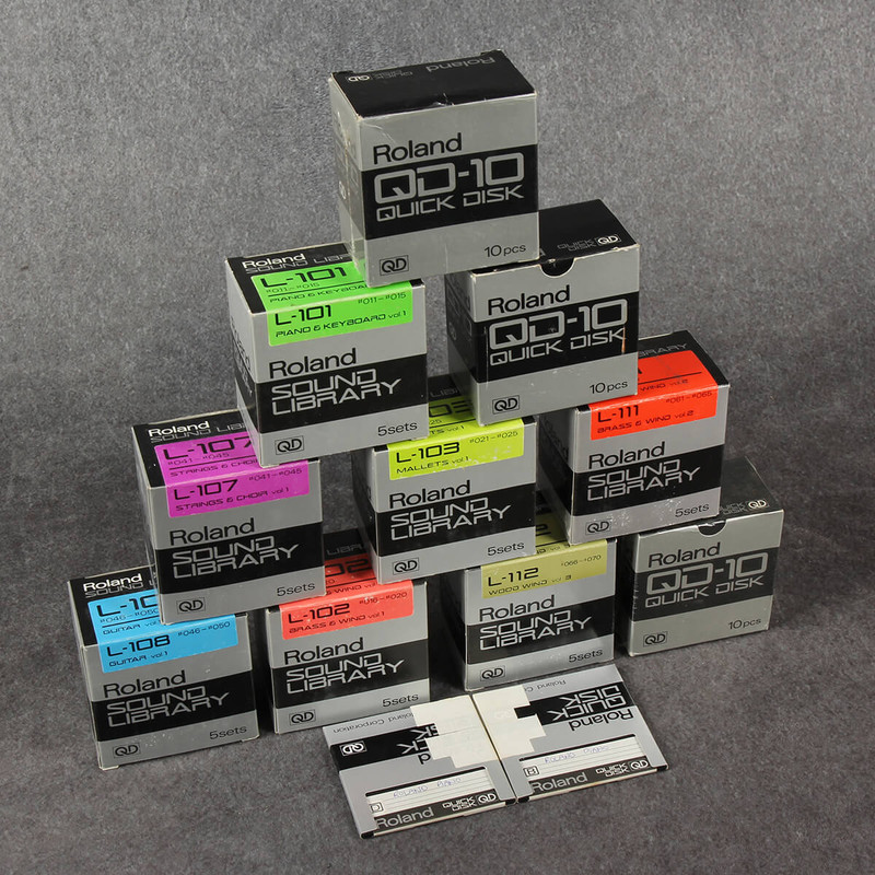 Roland Sound Library - Recording Discs QD-10 **COLLECTION ONLY** - 2nd Hand