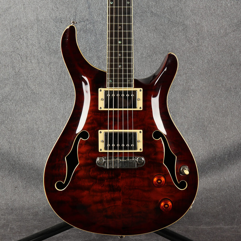 Indie Gutiar Co Doublecut Hollow Body Guitar - Wine Red - 2nd Hand Indie Gutiar Co Doublecut Hollow Body Guitar - Wine Red - 2nd Hand