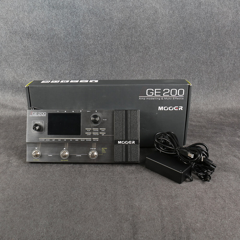 Mooer GE200 Multi-Effects Pedal - Box & PSU - 2nd Hand