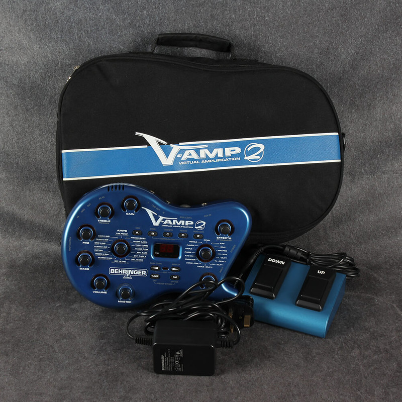 Behringer V-Amp 2 Virtual Guitar Amp - PSU - Gig Bag - 2nd Hand