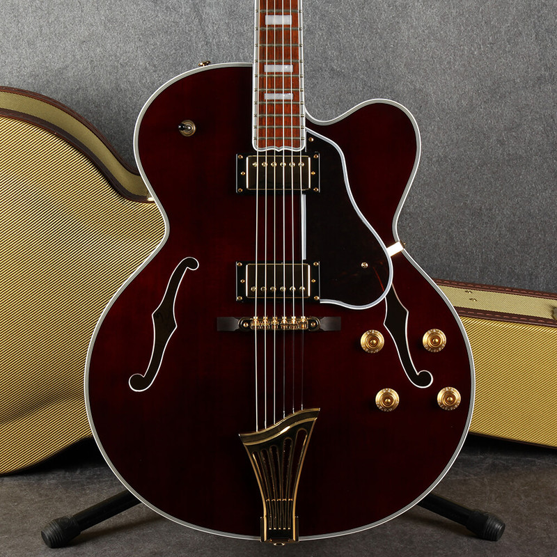 Samik Greg Bennett Lasalle JZ-2 Hollow Body - Wine Red - Hard Case - 2nd Hand