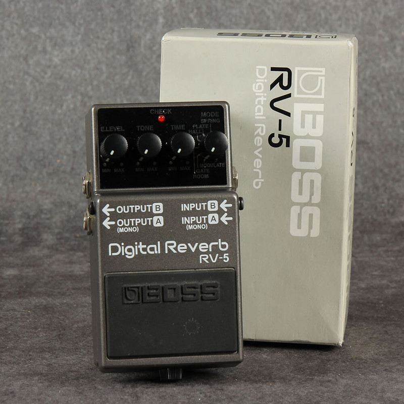 Boss RV-5 Digital Reverb Pedal - Boxed - 2nd Hand