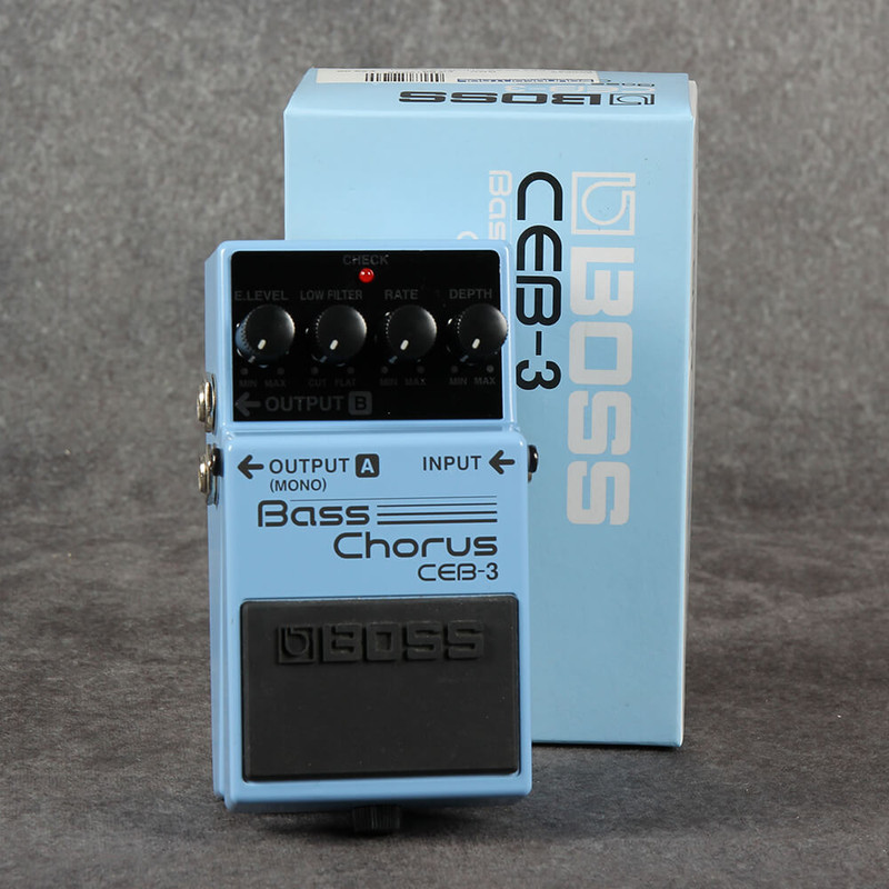 Boss CEB-3 Bass Chorus Effects Pedal - Boxed - 2nd Hand