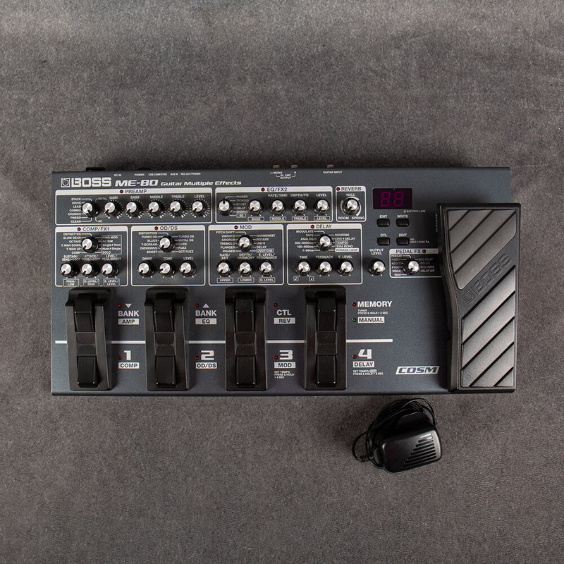 Boss ME-80 Guitar Effects Processor Pedal - PSU - 2nd Hand