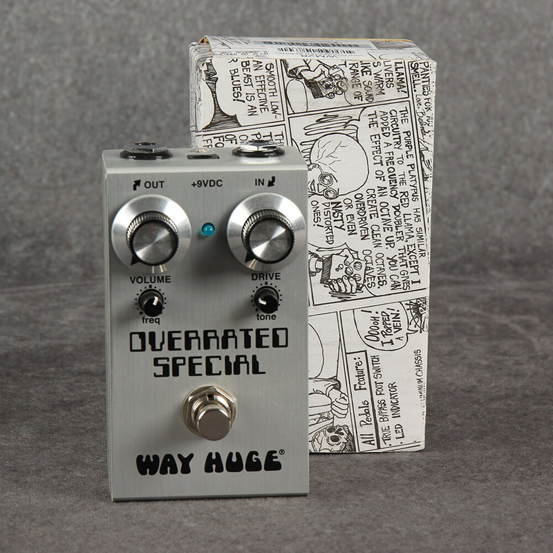 Wah Huge Overrated Special Overdrive Pedal - Boxed - 2nd Hand Wah Huge Overrated Special Overdrive Pedal - Boxed - 2nd Hand