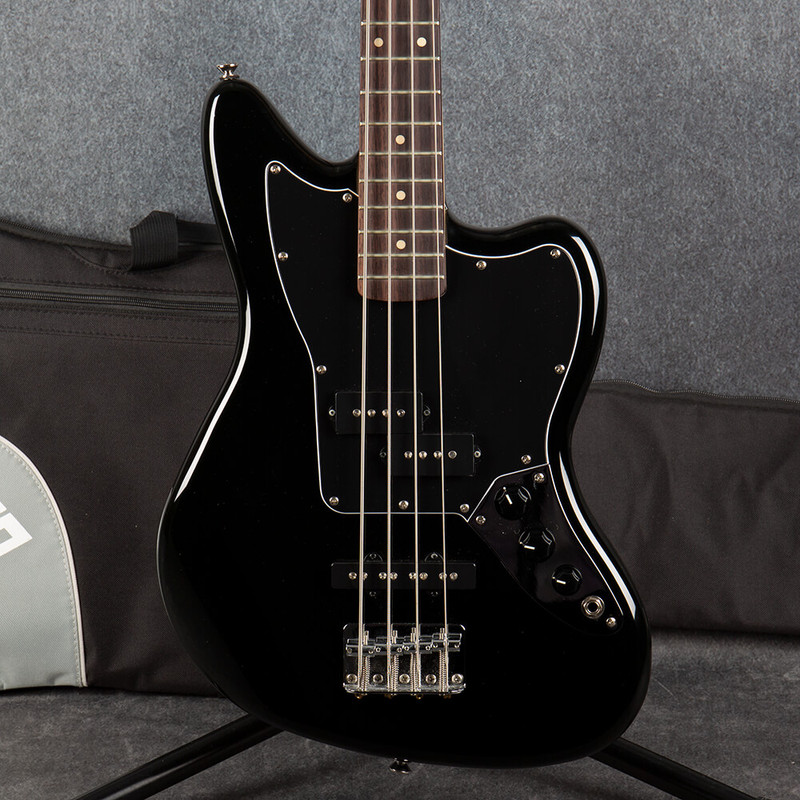 Squier Vintage Modified Jaguar Bass Special SS - Black - Gig Bag - 2nd Hand Squier Vintage Modified Jaguar Bass Special SS - Black - Gig Bag - 2nd Hand