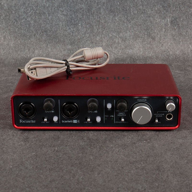 Focusrite 2i4 Audio Interface - USB Cable - 2nd Hand