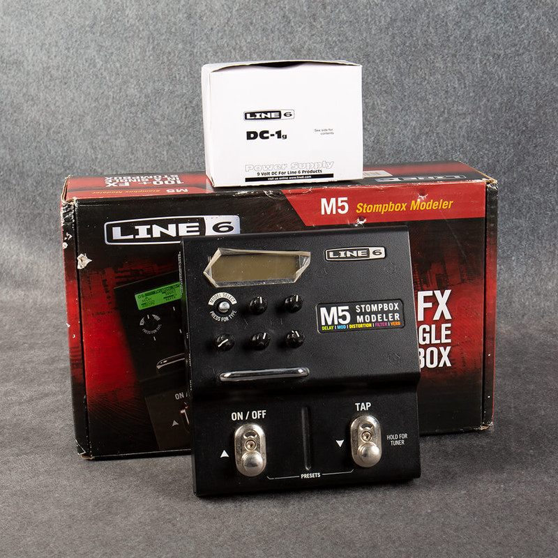 Line 6 M5 Stompbox Modeler Pedal - Box & PSU - 2nd Hand
