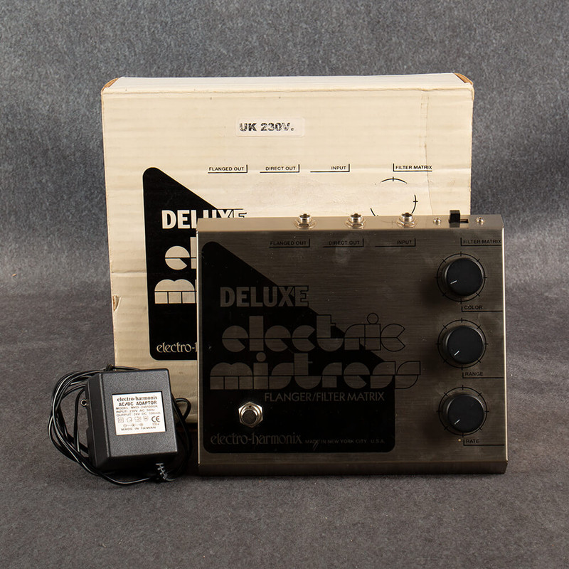 Electro-Harmonix Deluxe Electric Mistress Analog Flanger - Box & PSU - 2nd Hand