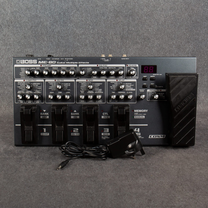 Boss ME-80 Guitar Multiple Effects Pedal - PSU - 2nd Hand