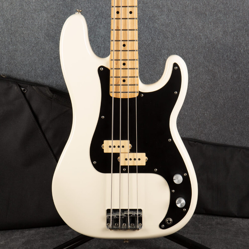 Fender Standard Precision Bass DiMarzio Pickups - Arctic White - Bag - 2nd Hand