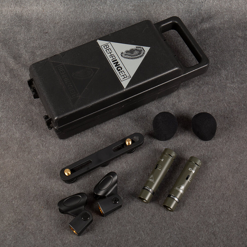 Behringer C-4 Condenser Microphone Pair - Boxed - 2nd Hand Behringer C-4 Condenser Microphone Pair - Boxed - 2nd Hand